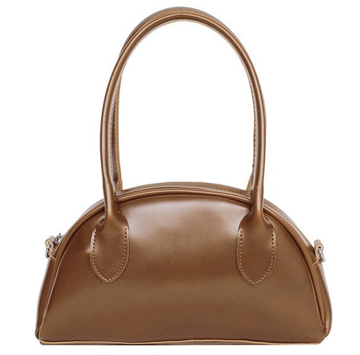 Brown Korean elegant handbag with handles. Made in Korea
